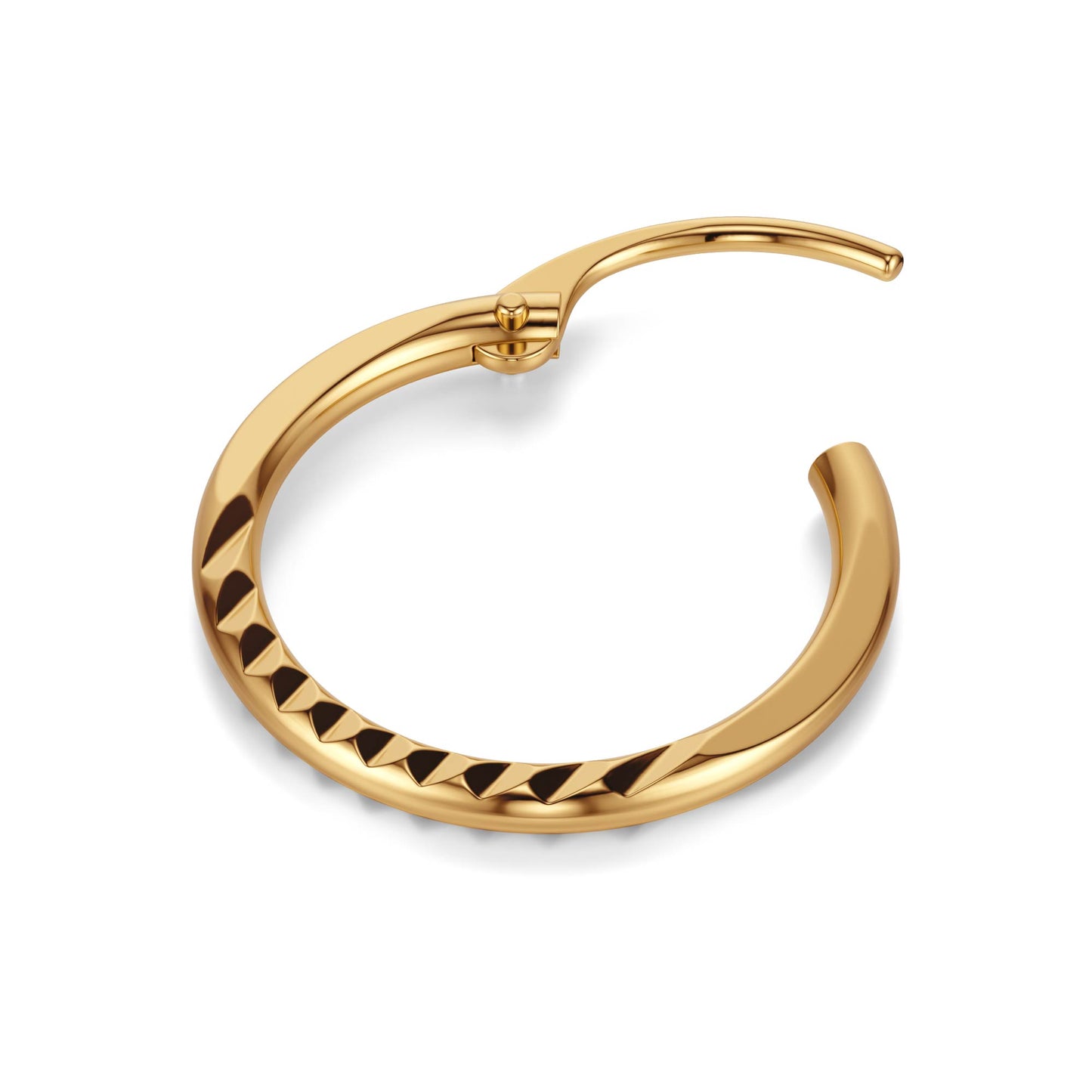 Minimal Cut Small Hoop Earring