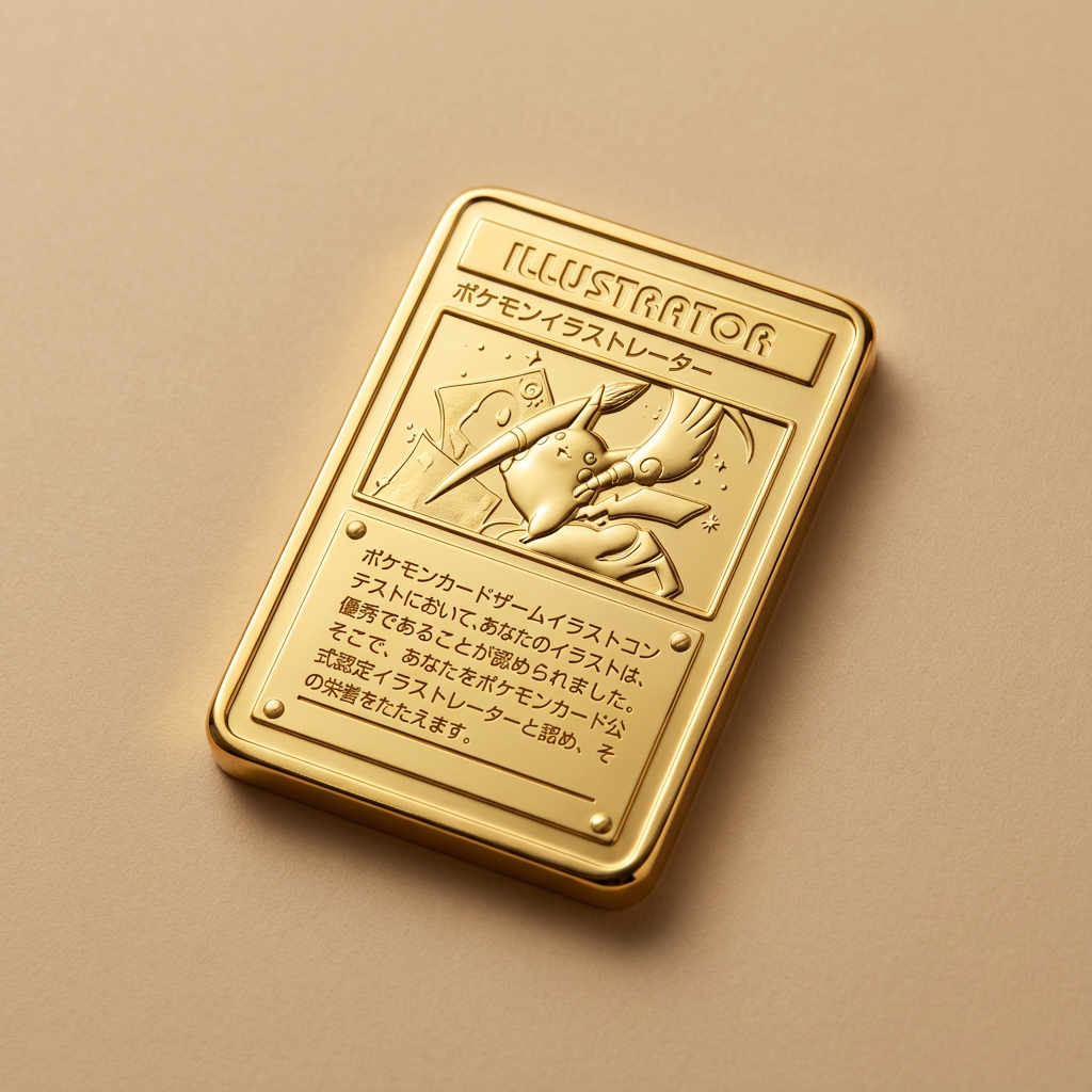 Pikachu Illustrator Card - 1oz 24k