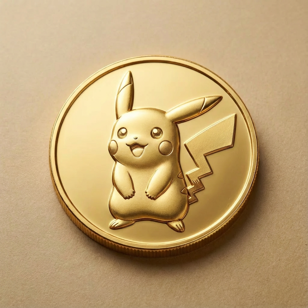 Pikachu Gold Coin